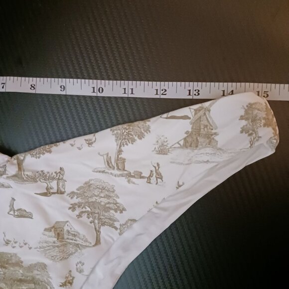 NEW WeWoreWhat Delilah Vintage Toile‎ Print Scoop Bikini Swim Bottom in Sage, L - Picture 12 of 13